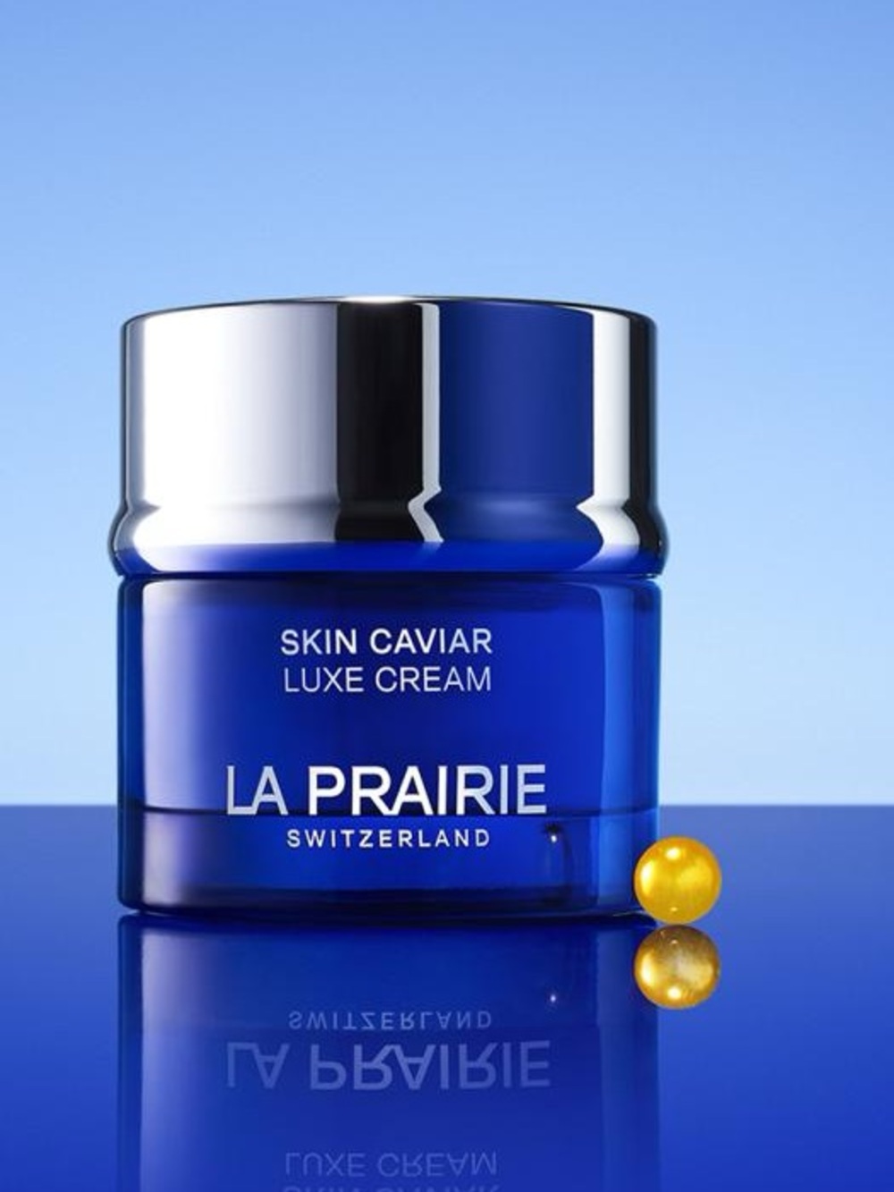 La Prairie Skin Caviar Luxe Cream - Cobalt Blue with Gold Accent